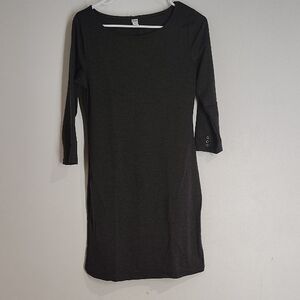 Old Navy Charcoal Long Sleeve Dress